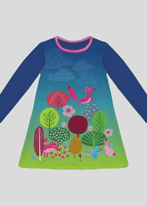 Woodland Animals - Long Sleeve Dresses