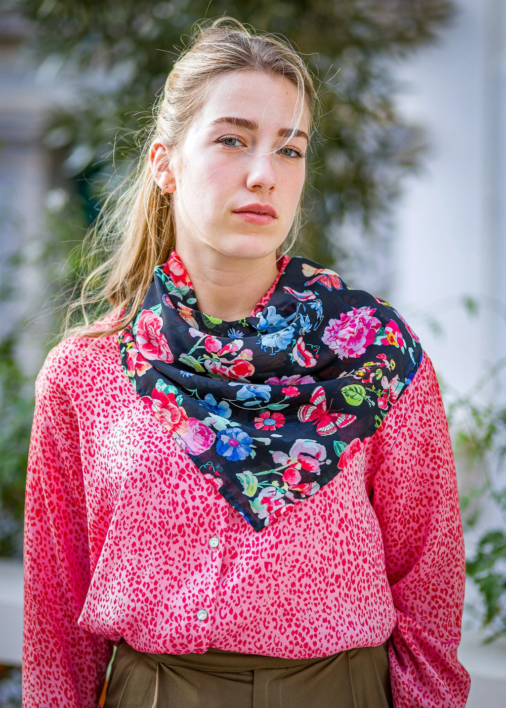 Handpainted Florals - Scarves