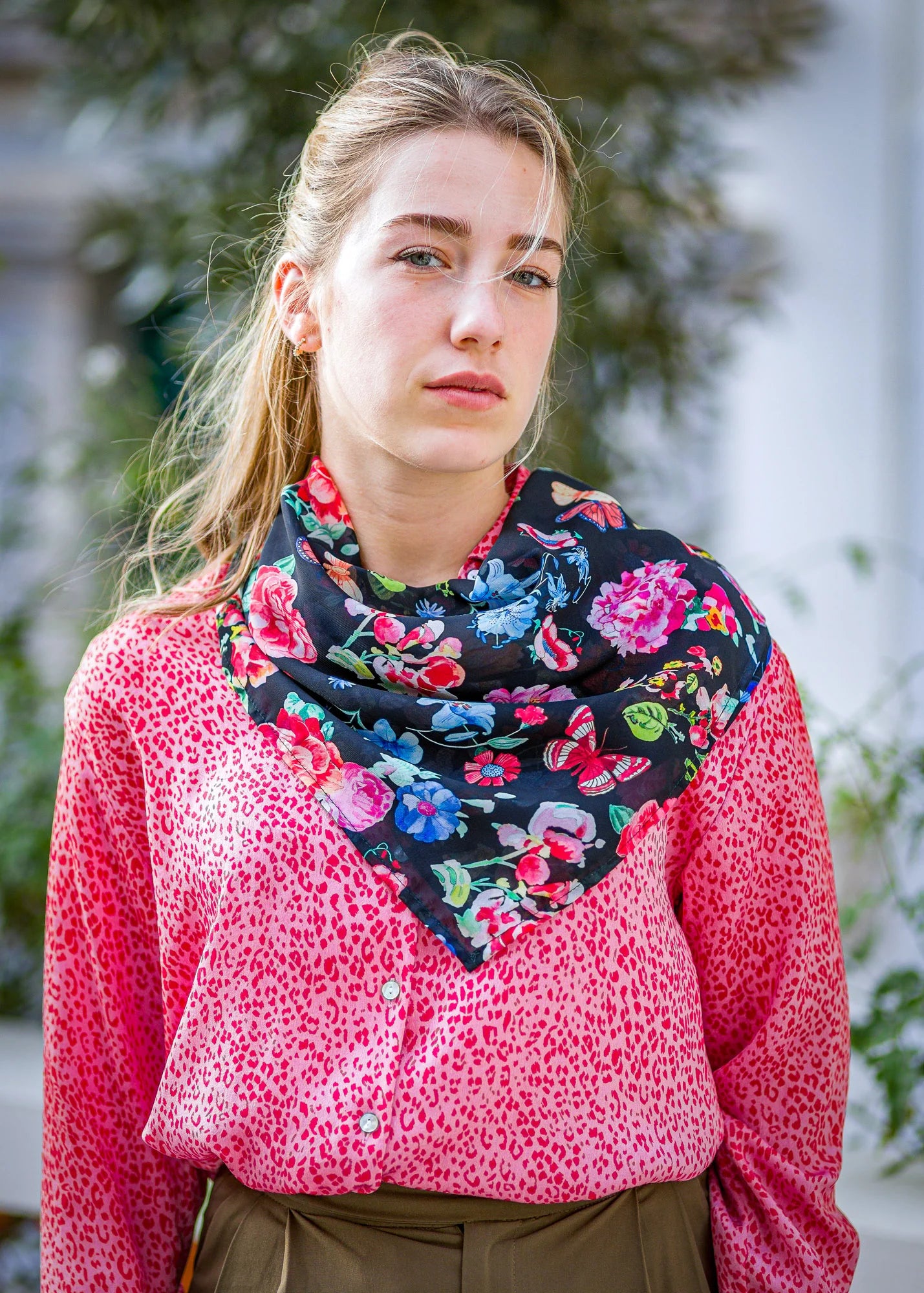 Handpainted Florals - Scarves