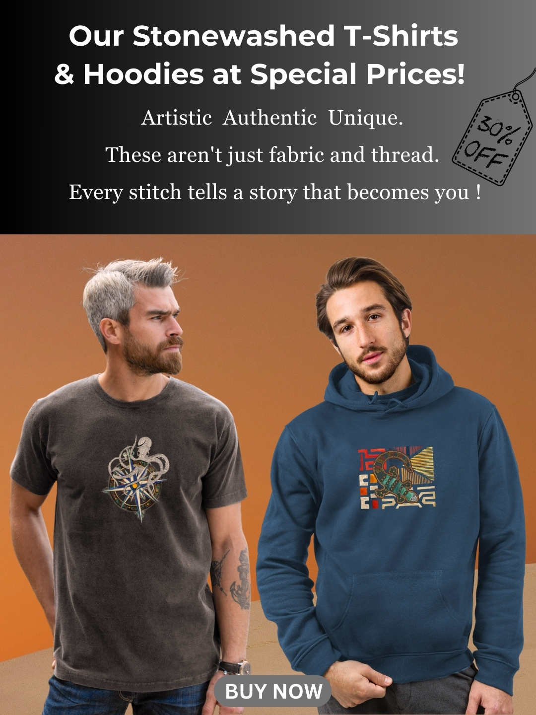ZOE Men's stonewashed T-Shirts and Hoodies